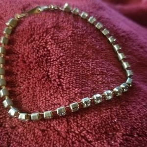 Gold Tone Cubic Tennis Bracelet